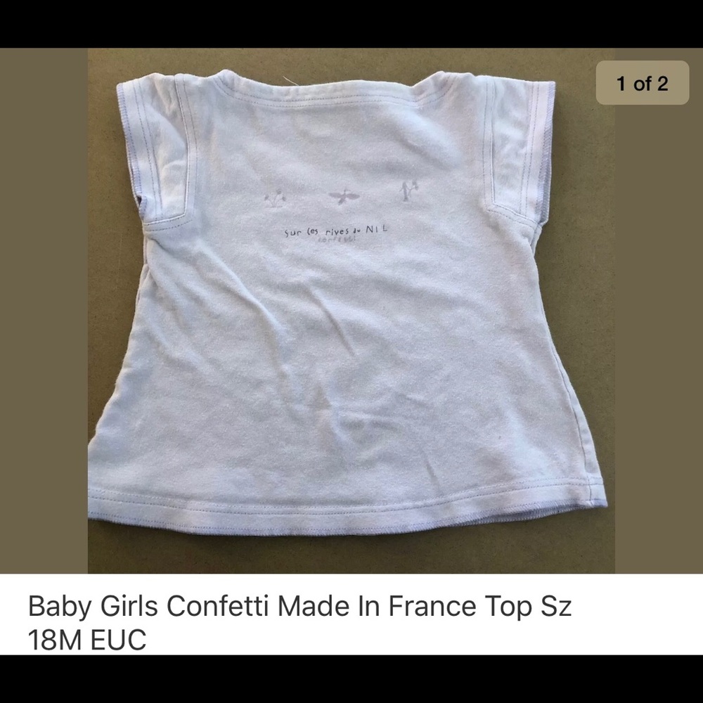 Baby girls Confetti top